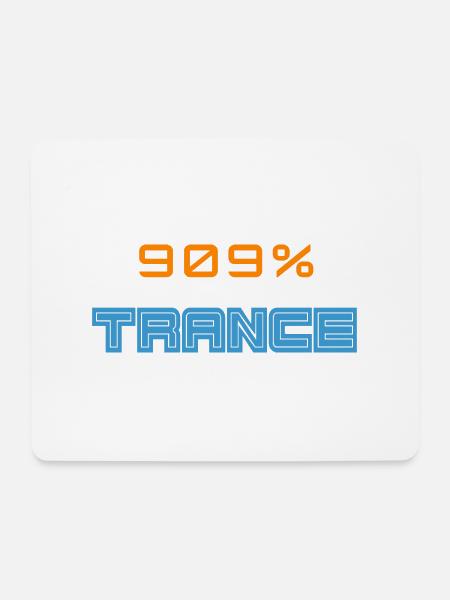 909 Trance - Mousepad (Querformat) - Weiß