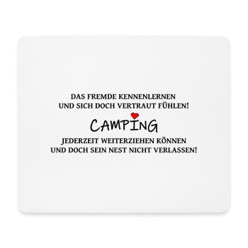 Campingspruch 3 - Mousepad (Querformat) - Weiß - Vorne