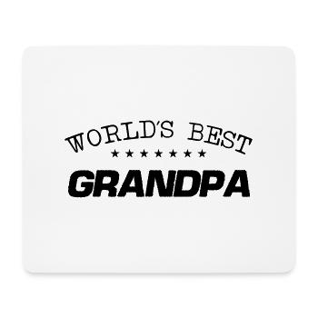 Worlds Best Grandpa - Mouse Pad (horizontal) - white - Front