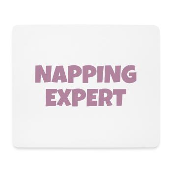 Funny sarcastic nap slogan, gift for tired parents - Mouse Pad (horizontal) - white - Front