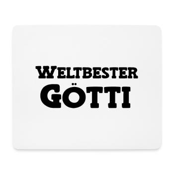 Weltbester Götti best Götti bescht Götti Schweiz - Mousepad (Querformat) - Weiß - Vorne