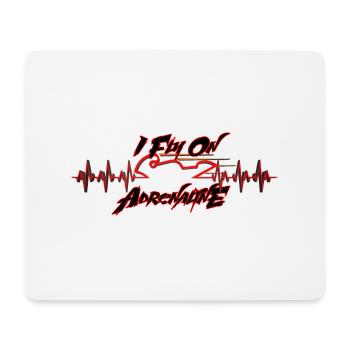 Je vole sur Adrenalin moto - Tapis de souris (format paysage) - blanc - Devant