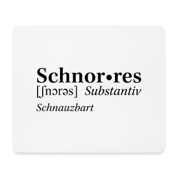 Rheinhessiche Mundart "Schnorres" - Mousepad (Querformat) - Weiß - Vorne