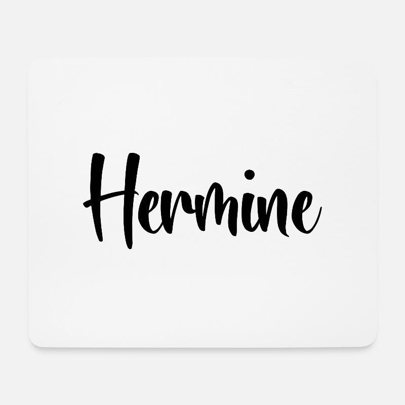 Name - Hermine - Mousepad (Querformat) - Weiß