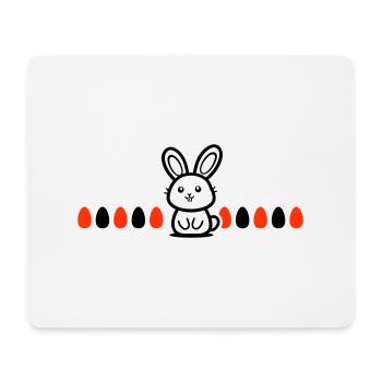 Hase Ostern - Mousepad (Querformat) - Weiß - Vorne