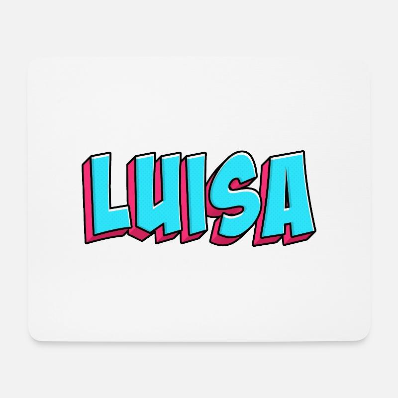 Name Motiv: Luisa - Mousepad (Querformat) - Weiß