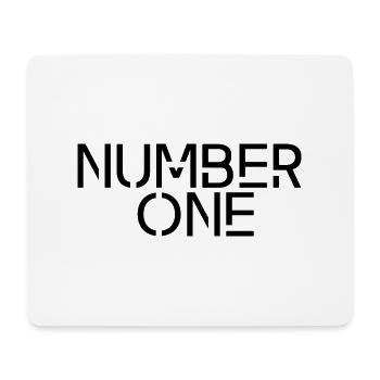 NUMBER ONE - Mousepad (Querformat) - Weiß - Vorne