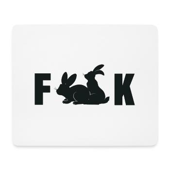 Fuck Bunny Sex Funny Pictures - Mouse Pad (horizontal) - white - Front
