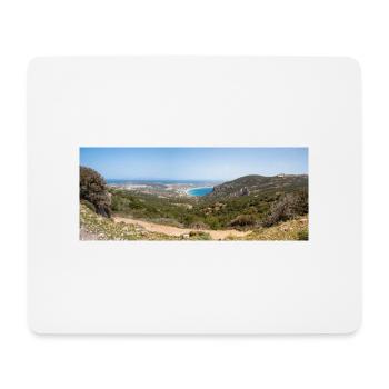 Landscape view of Kefalos Beach Kos Island South - Mouse Pad (horizontal) - white - Front
