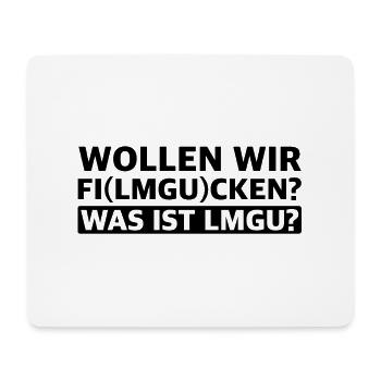 Wollen wir Film gucken | Kino, lustige Sprüche - Mousepad (Querformat) - Weiß - Vorne