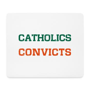 Catholics Vs. Convicts Vintage 1988 Football Gift - Mouse Pad (horizontal) - white - Front