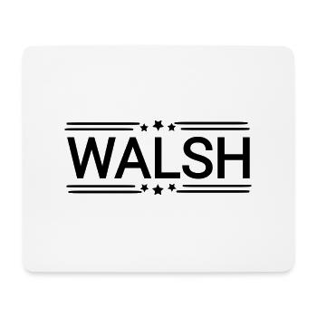 Walsh name - Mouse Pad (horizontal) - white - Front