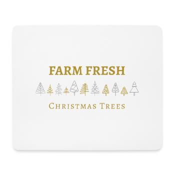 Farm Fresh Christmas trees, winter season - Mousepad (Querformat) - Weiß - Vorne