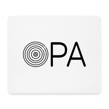 Opa Dart Spieler Geschenkidee - Mousepad (Querformat) - Weiß - Vorne