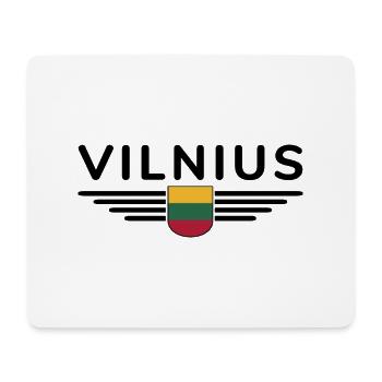Vilnius T-Shirt – Stilvolles Statement - Mousepad (Querformat) - Weiß - Vorne
