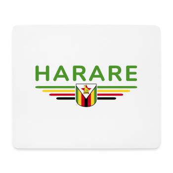 T-shirt Harare pour les fans du Zimbabwe - Tapis de souris (format paysage) - blanc - Devant