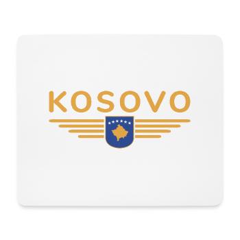 Kosovo Fan T-Shirt Design - Mousepad (Querformat) - Weiß - Vorne