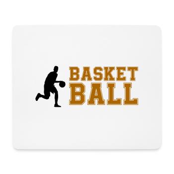 basket-ball - Tapis de souris (format paysage) - blanc - Devant