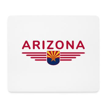 Arizona Fan T-Shirt – Wüstenstyle - Mousepad (Querformat) - Weiß - Vorne