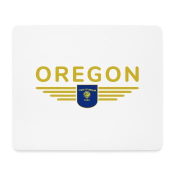 T-shirt de supporter de l'Oregon – Un incontournable pour les supporters - Tapis de souris (format paysage) - blanc - Devant
