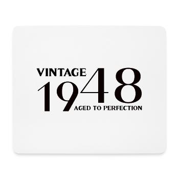 Jahrgang 1948 bis zur Perfektion gealtert - Mousepad (Querformat) - Weiß - Vorne