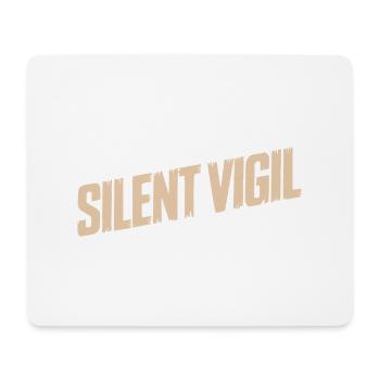 VIGILE SILENCIEUSE - Tapis de souris (format paysage) - blanc - Devant