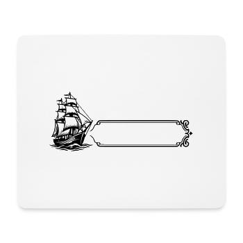 Boot - Name, Vorname - Mousepad (Querformat) - Weiß - Vorne