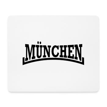 München - Mousepad (Querformat) - Weiß - Vorne