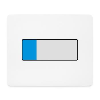 _blank_kurz - Mousepad (Querformat) - Weiß - Vorne