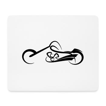 Chopper - Mousepad (Querformat) - Weiß - Vorne