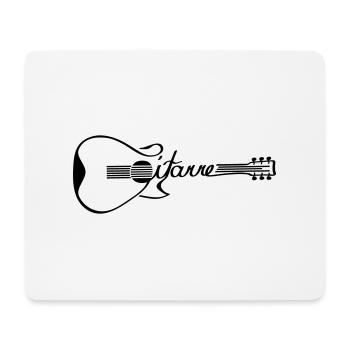 Guitare 2 - Tapis de souris (format paysage) - blanc - Devant