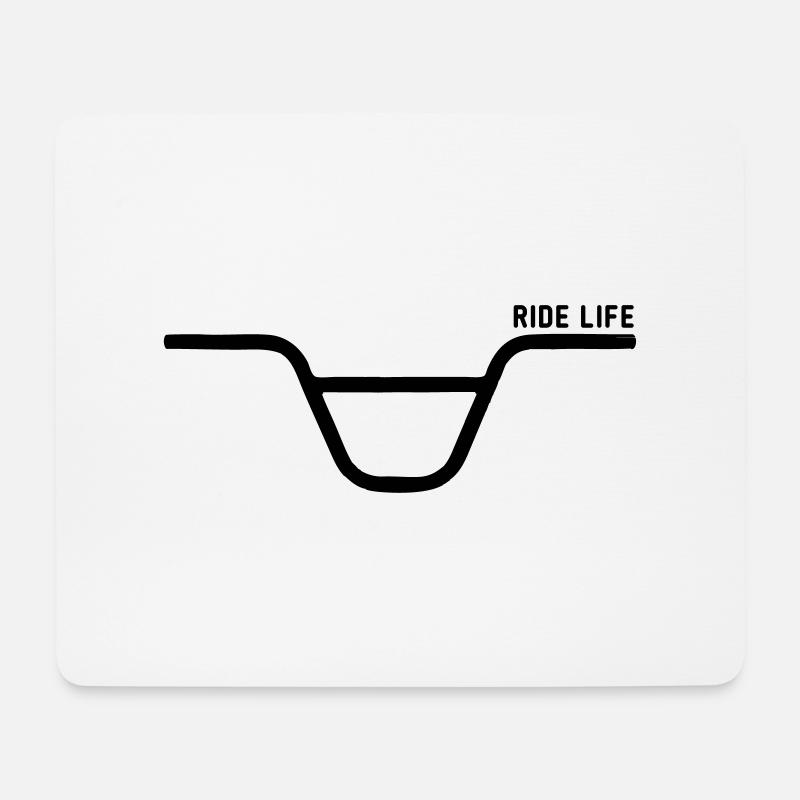 BMX RideLife - Mousepad (Querformat) - Weiß