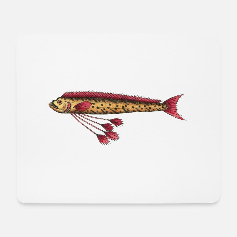 Riemenfisch - Mousepad (Querformat) - Weiß