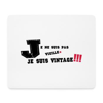 je ne suis pas vieille - Tapis de souris (format paysage) - blanc - Devant