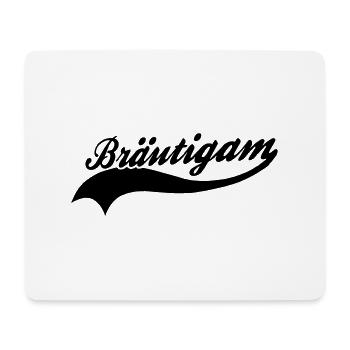 Bräutigam - Mousepad (Querformat) - Weiß - Vorne