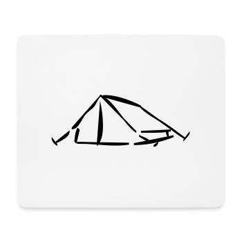 tent_1 - Mouse Pad (horizontal) - white - Front