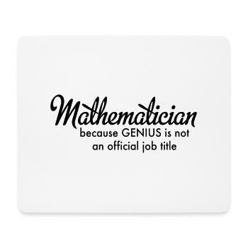 mathematician - Mouse Pad (horizontal) - white - Front
