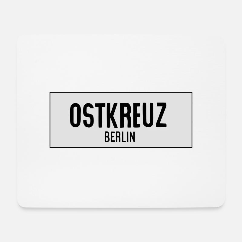 OSTKREUZ Berlin - Mousepad (Querformat) - Weiß