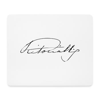 Queen Victoria Signature - Mouse Pad (horizontal) - white - Front