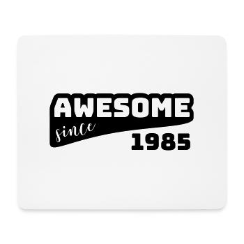 Awesome since 1985 / Birthday-Shirt - Mouse Pad (horizontal) - white - Front