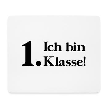 Ich bin 1. Klasse - Mousepad (Querformat) - Weiß - Vorne
