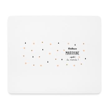 Tasse Meilleure marraine du monde - Tapis de souris (format paysage) - blanc - Devant