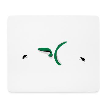 Gleitschirm Synchro Spirale - Mousepad (Querformat) - Weiß - Vorne