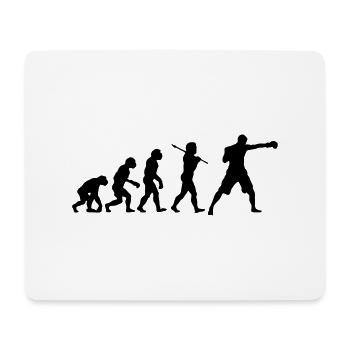Boxing Evolution - Mousepad (Querformat) - Weiß - Vorne