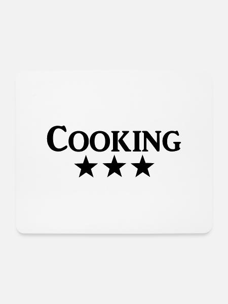 cooking - Mousepad (Querformat) - Weiß