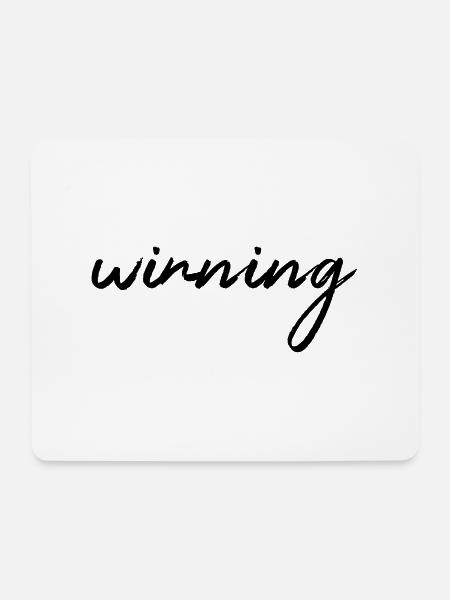 winning - Mouse Pad (horizontal) - white