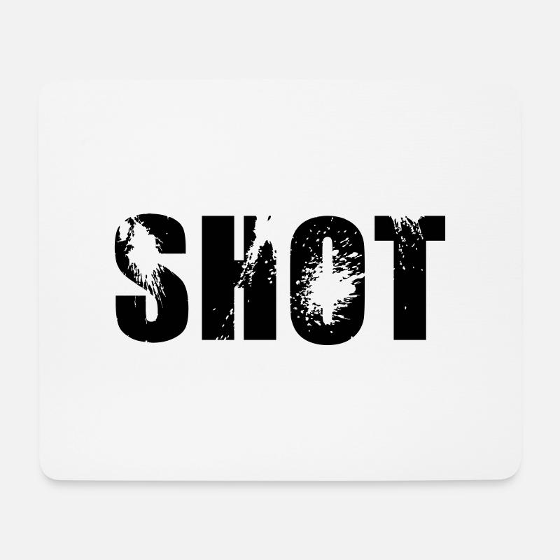 shot - Mouse Pad (horizontal) - white