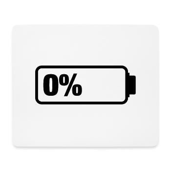battery_empty_1__f1 - Tapis de souris (format paysage) - blanc - Devant