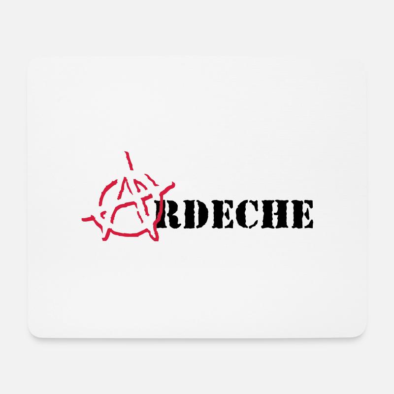 Anarchy Ardeche - Mousepad (Querformat) - Weiß