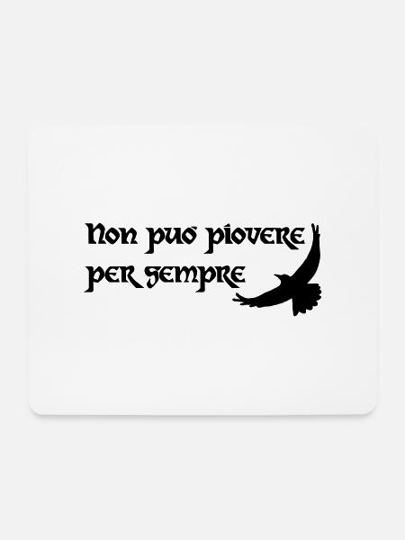 Es kann nicht immer regnen - Mousepad (Querformat) - Weiß